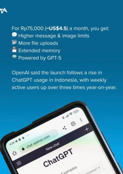 Ilustrasi layanan ChatGPT Go. [Instagram]